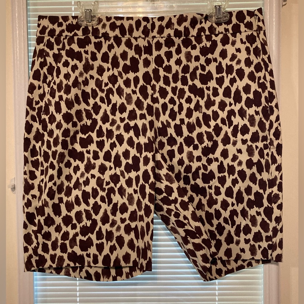 NWT J Crew giraffe print shorts